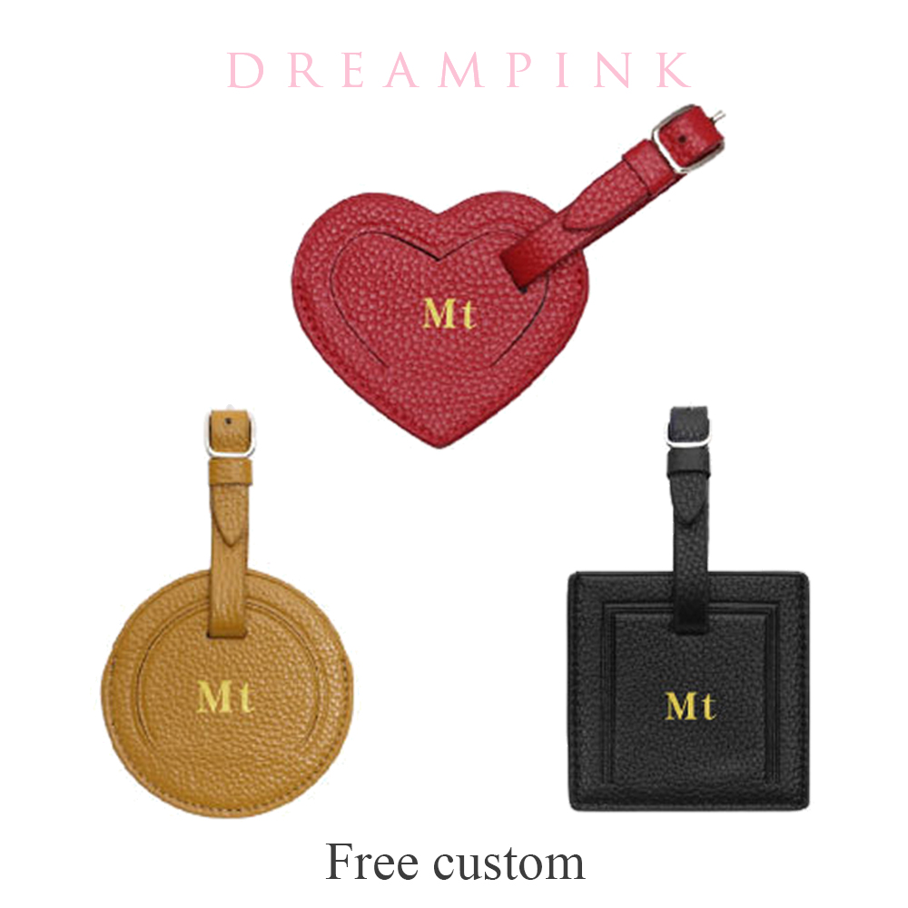 Luxury Bags Names - 100% ของแท้หนังกระเป๋าเดินทางหรูหราที่กําหนดเองตัวอักษร Cowhide กระเป๋าเดินทางป้ายป้ายกระเป๋าสัมภาระชื่อที่อยู่ผู้ถือบัตร