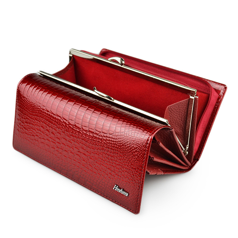 Luxury Bags Photos - ผู้หญิงLuxury Designerกระเป๋าสตางค์แฟชั่นกระเป๋าหนังแท้สําหรับผู้หญิง2022เงาคลัทช์กระเป๋ากระเป๋าถือยาวกระเป๋าสตางค์สุภาพสตรีของขวัญ