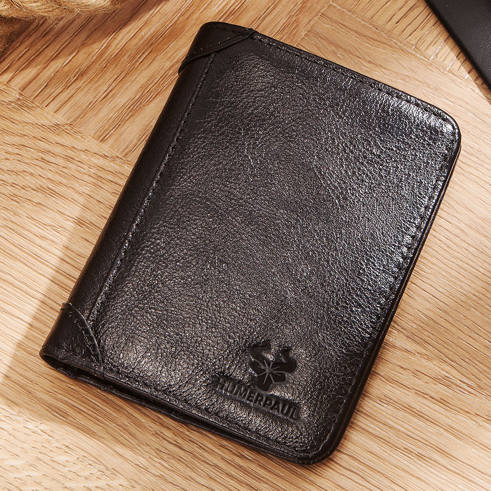 Luxury Bags Photos - ของแท้หนังบุรุษกระเป๋าสตางค์ RFID Blocking ผู้ถือบัตร ID เงินกระเป๋าชาย