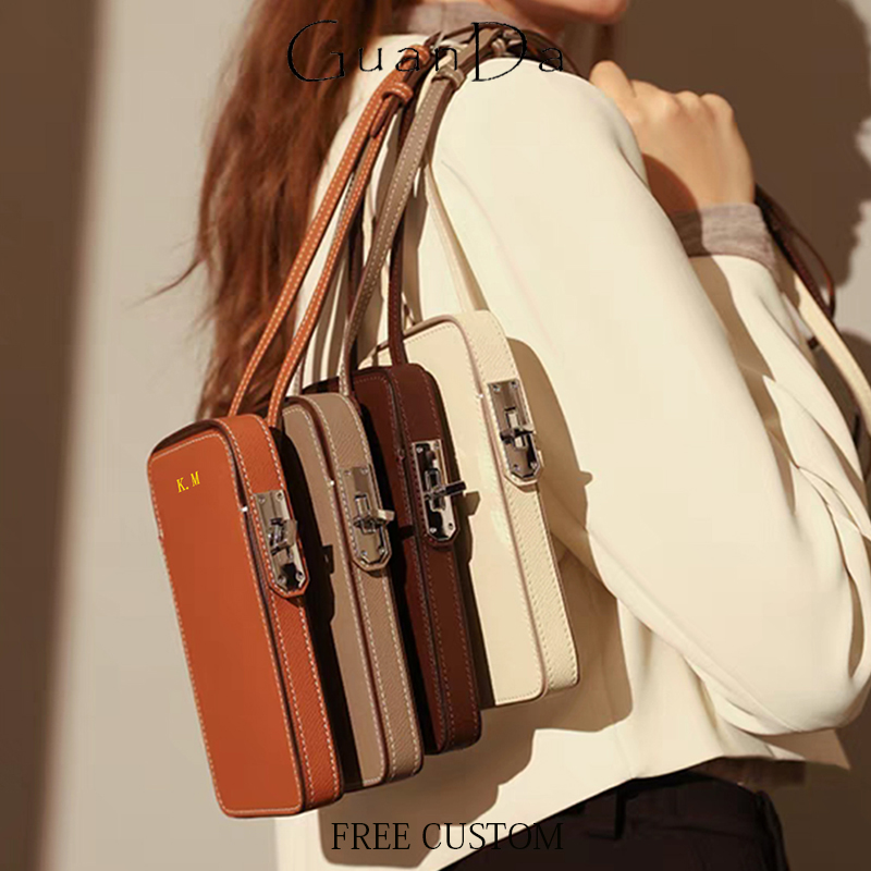 Luxury Bags Names - Luxury Design กระเป๋าโทรศัพท์ผู้หญิงแบบพกพาของแท้หนัง Cross-body กระเป๋าที่กําหนดเองชื่อแฟชั่น Casual