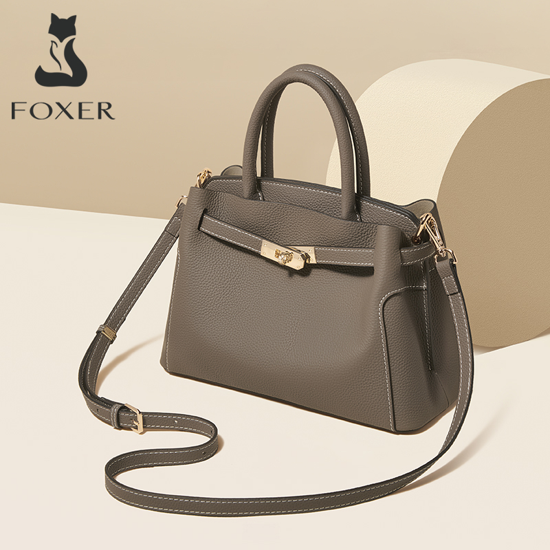 FOXER กระเป๋าถือสตรีหนังแท้กระ - Luxury Bags For Sale บทวิจารณ์และราคา