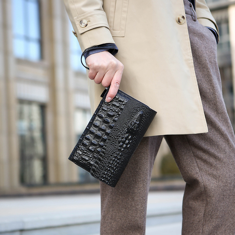 กระเป๋าผู้ชายใหม่ลายจระเข้กระเ - Luxury Bags England บทวิจารณ์และราคา