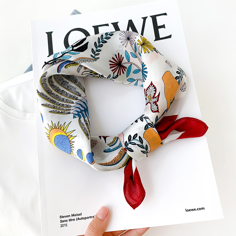 ผ้าพันคอไหมสี่เหลี่ยมขนาด 70*7 - Luxury Bags For Summer บทวิจารณ์และราคา