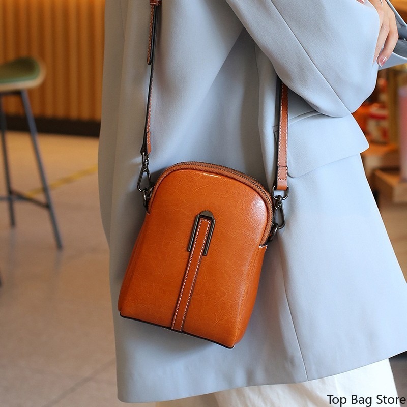 กระเป๋าหนังแท้สะพายไหล่สำหรับผ - Quiet Luxury Bags Crossbody บทวิจารณ์และราคา