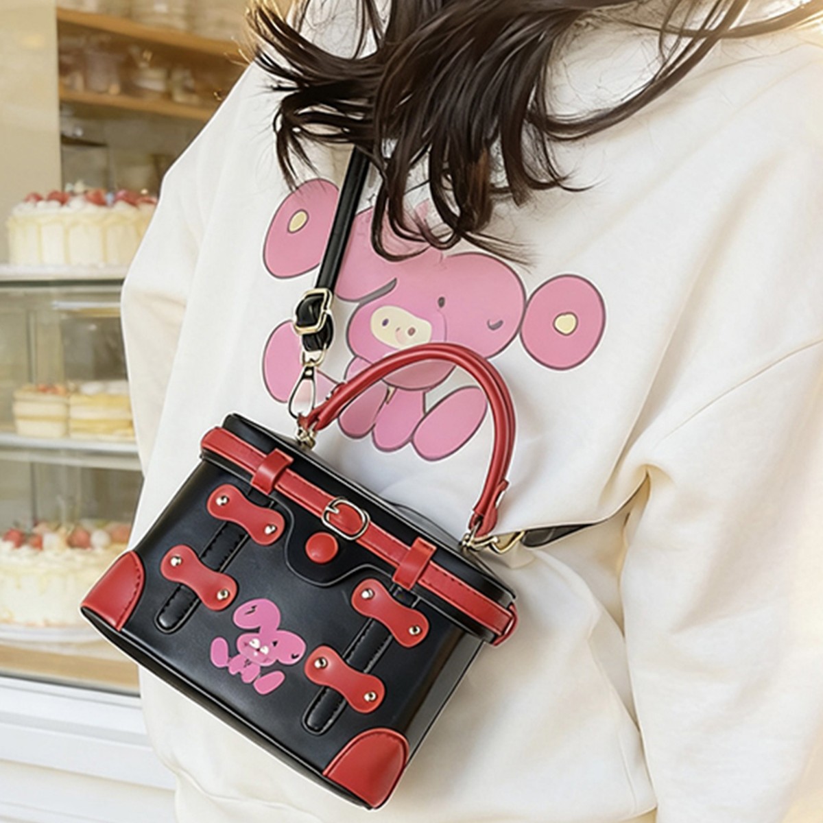 กระเป๋าถือผู้หญิงหนัง PU ลายดอ - Luxury Bags Wholesale บทวิจารณ์และราคา